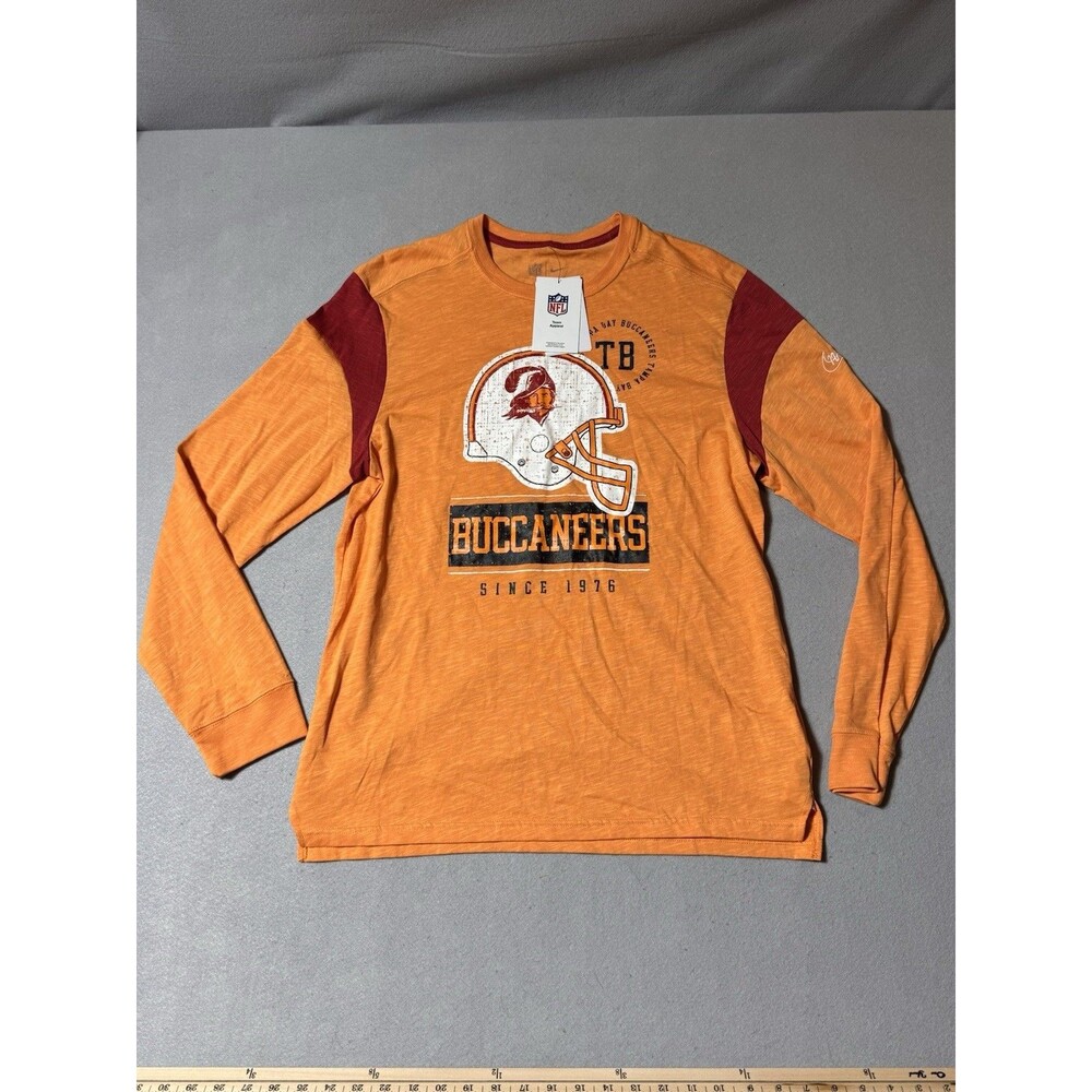 NWT Nike Tampa Bay Buccaneers Long Sleeve Shirt Historic Logo Since 1976 Sz L